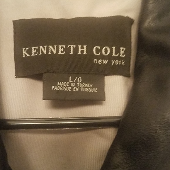 Mens Kenneth Cole Leather Jacket. - Picture 3 of 5
